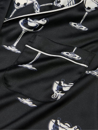 Сорочка для дому та сну Victoria's Secret з принтом 1159855247 (Чорний XXL)