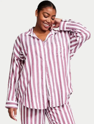 Рубашка для дома и сна Victoria’s Secret 1159855543 (Белый/Розовый S)