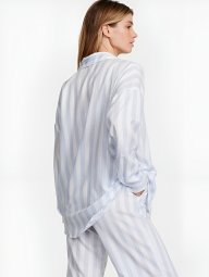 Рубашка для дома и сна Victoria’s Secret 1159855608 (Белый/Голубой XL)