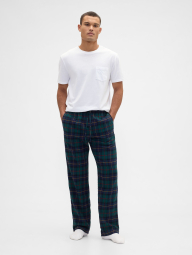 Пижамные фланелевые мужские штаны GAP 1159856306 (Зеленый XXL)