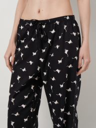 Жіночі штани GAP з принтом 1159857014 (Чорний M)