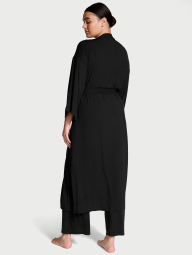 Домашній комплект Victoria's Secret халат, майка та штани 1159859449 (Чорний XS/S)