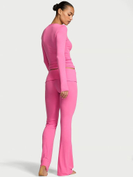 Домашний комплект Victoria’s Secret лонгслив и штаны 1159861980 (Розовый XL)