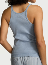 Домашняя майка Victoria's Secret в рубчик 1159864567 (Голубой XS)