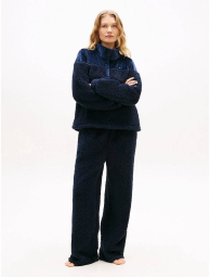 Женская пижама из экомеха Tommy Hilfiger кофта и штаны 1160164150 (Синий XL)