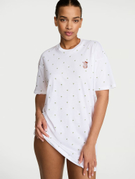 Домашнее платье Victoria’s Secret туника 1161923667 (Белый XS/S)