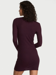 Домашнее платье Victoria's Secret в рубчик 1162965046 (Бордовый XS)