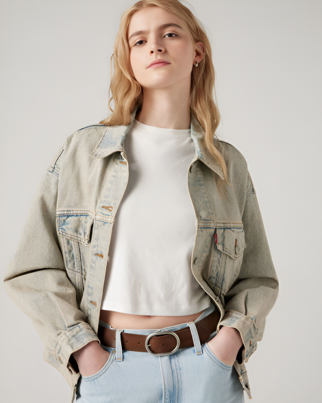 Женская джинсовая куртка Levi's 1159839779 (Голубой XS)