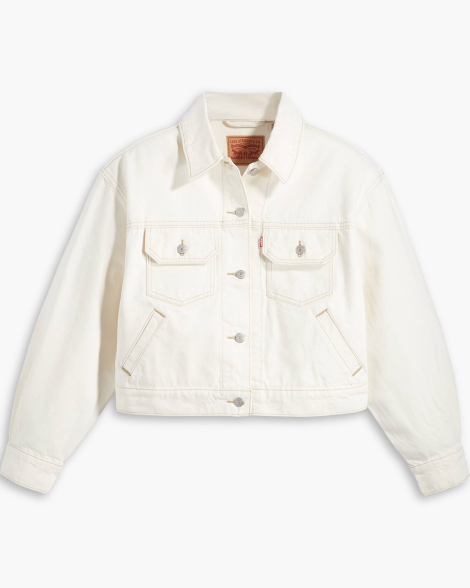 Укорочена джинсова куртка Levi's 1159840130 (Молочний M)