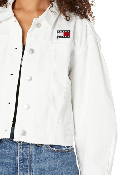 Женская джинсовая куртка Tommy Hilfiger 1159841243 (Белый L)