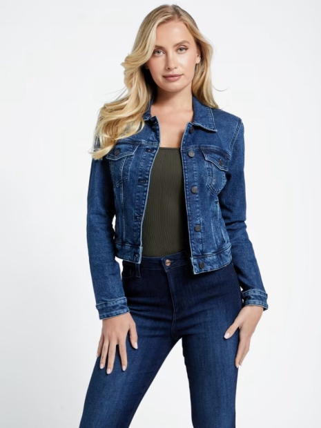 Женская джинсовая куртка Guess 1159844401 (Синий M)
