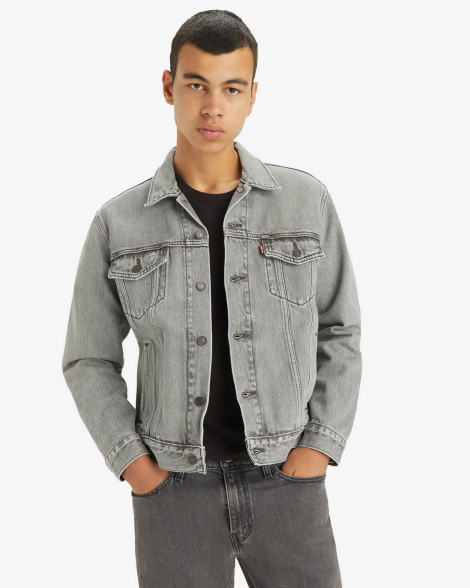 Чоловіча джинсова куртка Levi's 1159845933 (Сірий L)