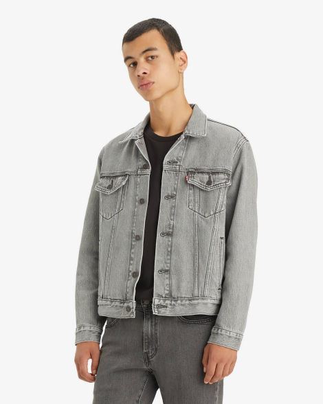 Чоловіча джинсова куртка Levi's 1159845933 (Сірий L)