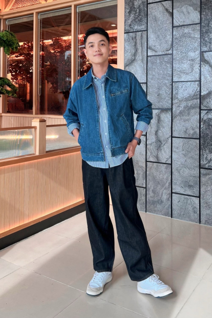 Джинсова куртка UNIQLO на блискавці 1159846151 (Синій L)