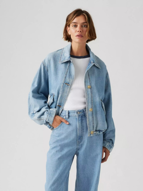 Жіноча джинсова куртка Janis Levi's 1159847380 (Блакитний XL)