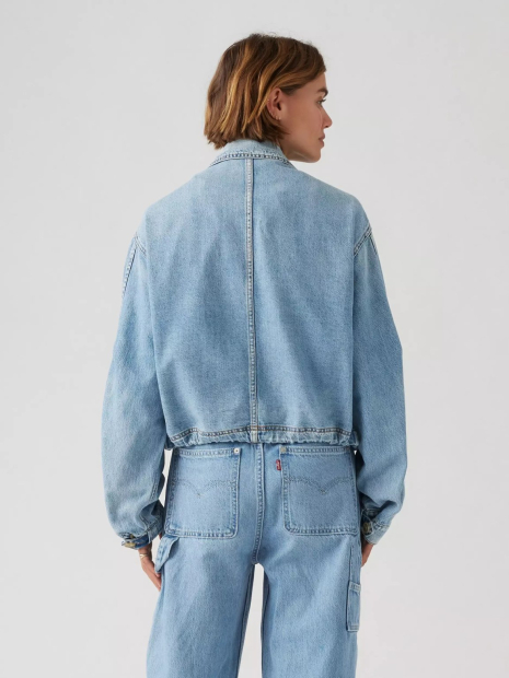 Жіноча джинсова куртка Janis Levi's 1159847380 (Блакитний XL)