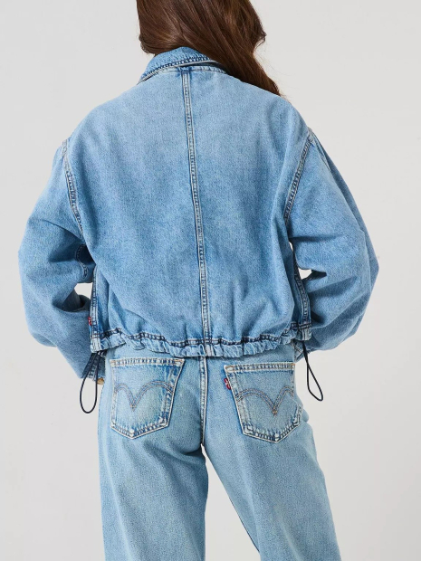 Жіноча джинсова куртка Janis Levi's 1159847380 (Блакитний XL)