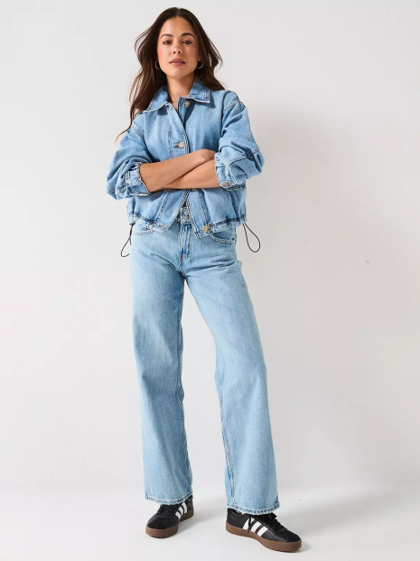 Жіноча джинсова куртка Janis Levi's 1159847380 (Блакитний XL)