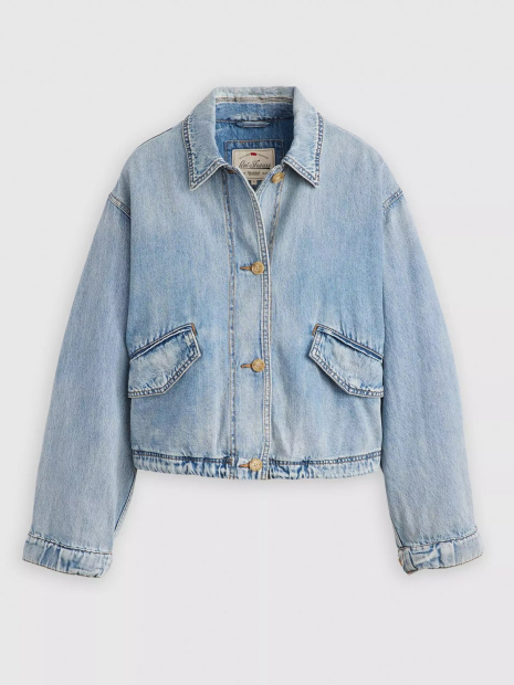 Жіноча джинсова куртка Janis Levi's 1159847380 (Блакитний XL)