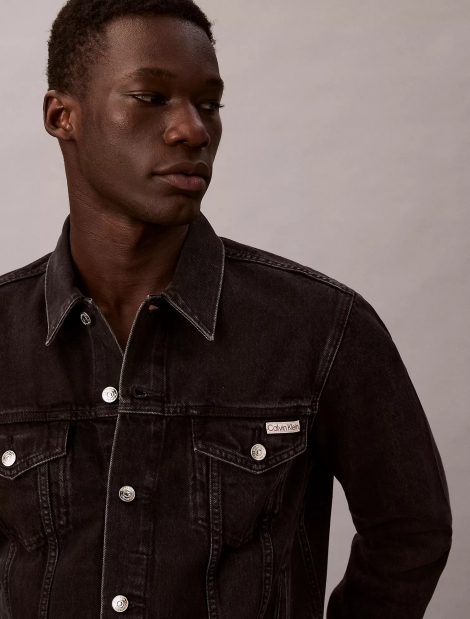 Чоловічі джинсові куртки Calvin Klein 1159853007 (Чорний M)