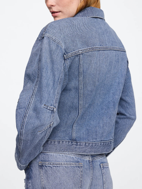 Джинсовая куртка женская GAP 1159853156 (Синий S)