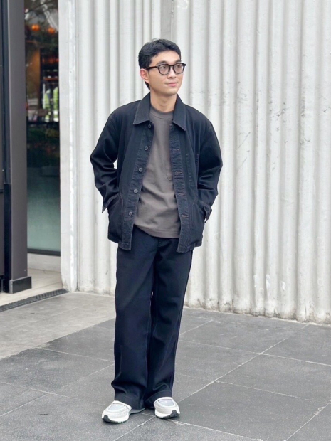 Джинсовая куртка-рубашка UNIQLO 1159855930 (Черный XL)