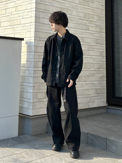 Джинсовая куртка-рубашка UNIQLO 1159855930 (Черный XL)