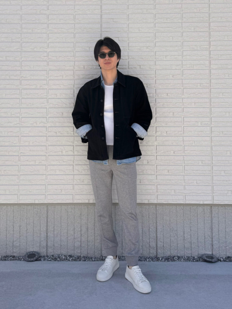 Джинсовая куртка-рубашка UNIQLO 1159855930 (Черный XL)