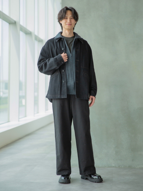 Джинсовая куртка-рубашка UNIQLO 1159855930 (Черный XL)