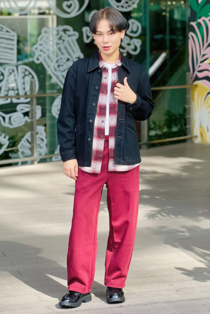 Джинсовая куртка-рубашка UNIQLO 1159855930 (Черный XL)