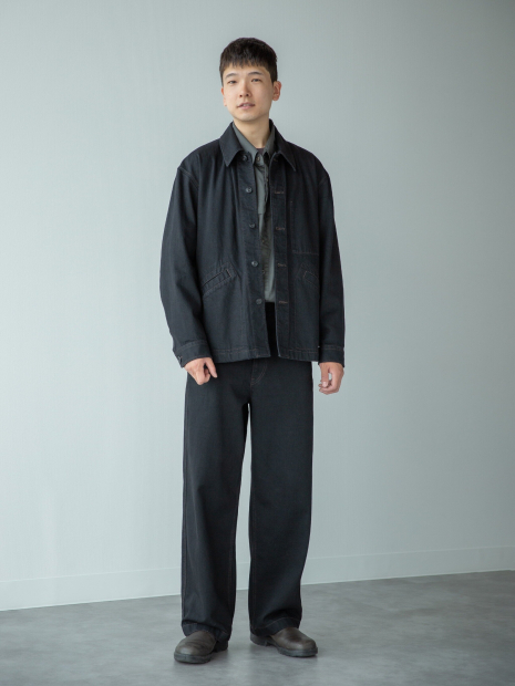 Джинсовая куртка-рубашка UNIQLO 1159855930 (Черный XL)