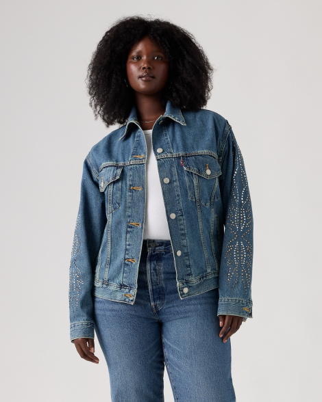 Женская джинсовая куртка Levi's 1159856009 (Синий 4X)