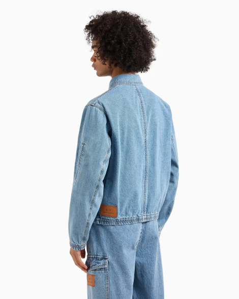 Чоловічі джинсові куртки Armani Exchange 1159857025 (Блакитний L)