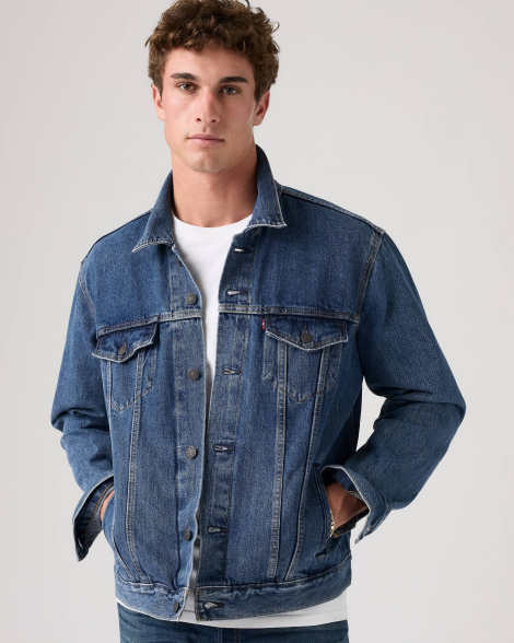 Мужская джинсовая куртка Levi's 1159857218 (Синий L)