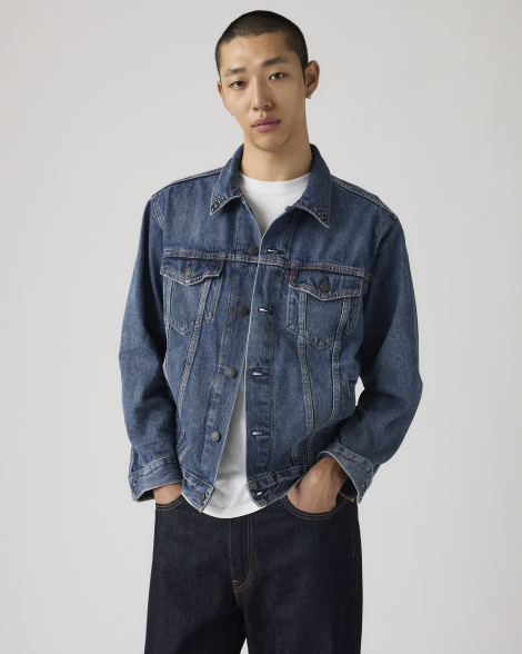 Чоловічі джинсові куртки Levi's 1159857485 (Синій XL)