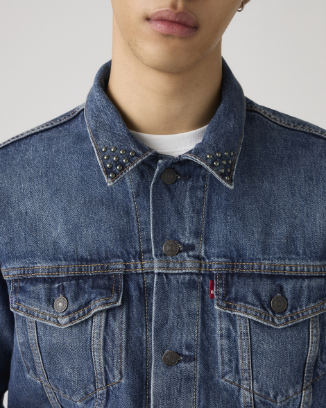 Чоловічі джинсові куртки Levi's 1159857485 (Синій XL)