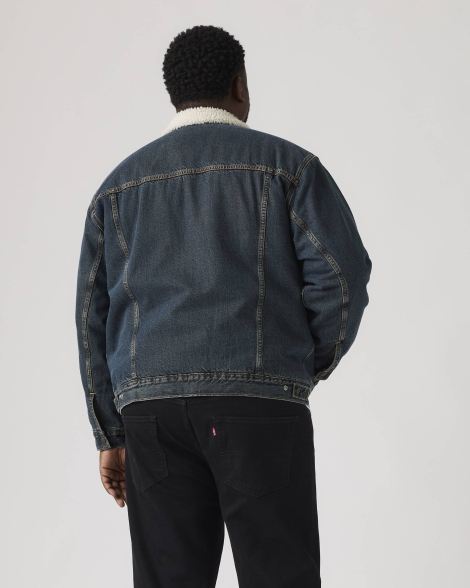 Джинсовая куртка Levi's с шерпой 1159857721 (Синий XXL)