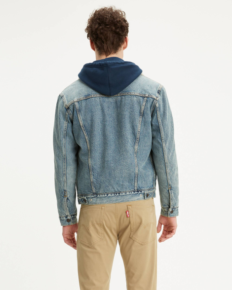 Джинсовая куртка Levi's с шерпой 1159857745 (Синий L)