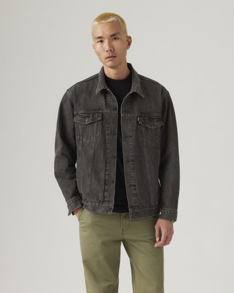 Мужская джинсовая куртка Levi's 1159859955 (Серый M)