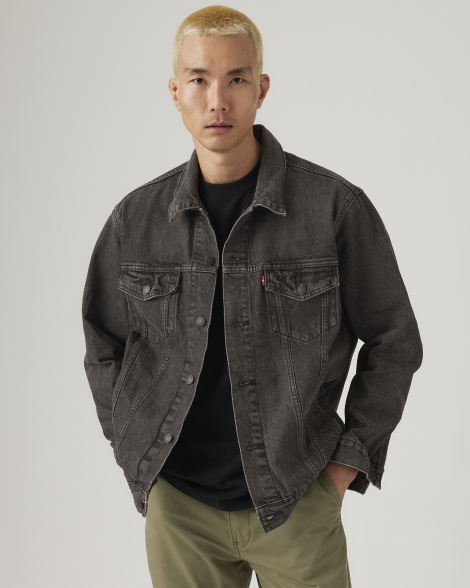 Мужская джинсовая куртка Levi's 1159859955 (Серый M)