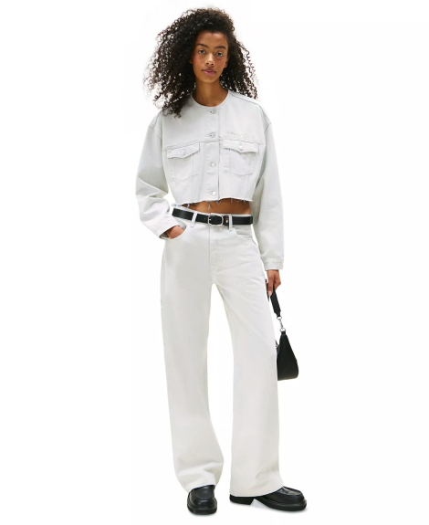 Укороченная джинсовая куртка Tommy Hilfiger 1159863957 (Голубой M)