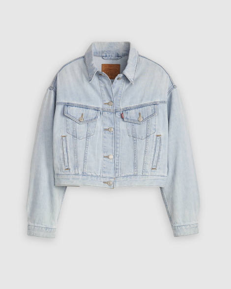 Укороченная джинсовая куртка Levi's 1159861305 (Голубой S)