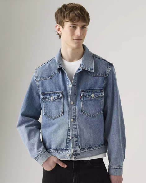 Чоловічі джинсові куртки Levi's 1159861515 (Синій L)