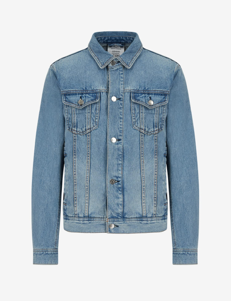 Чоловічі джинсові куртки Armani Exchange 1159861972 (Синій L)