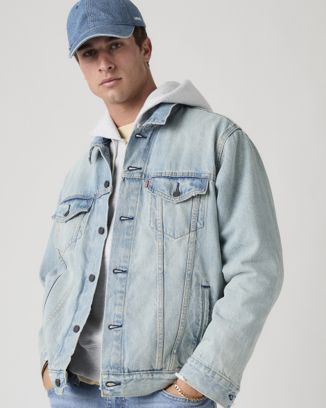 Мужская джинсовая куртка Levi's 1159862555 (Голубой XL)