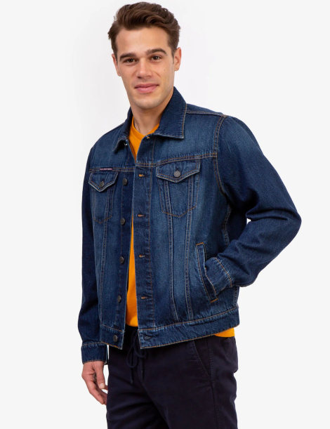 Чоловічі джинсові куртки US Polo Assn 1159863726 (Синій M)