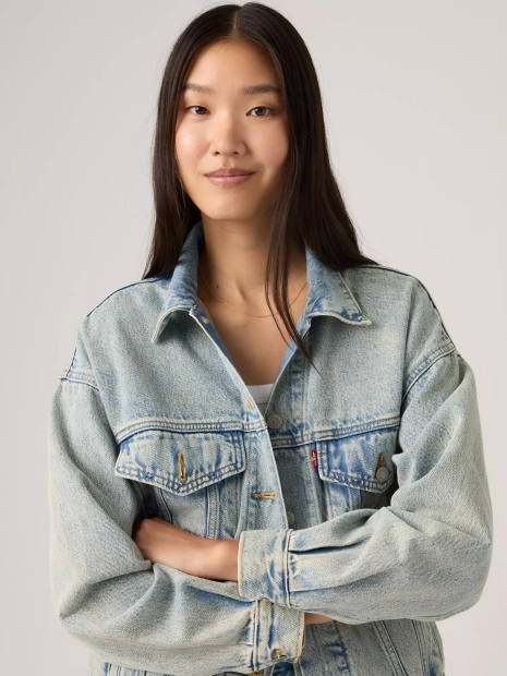 Жіноча джинсова куртка Levi's 1159865472 (Блакитний XL)