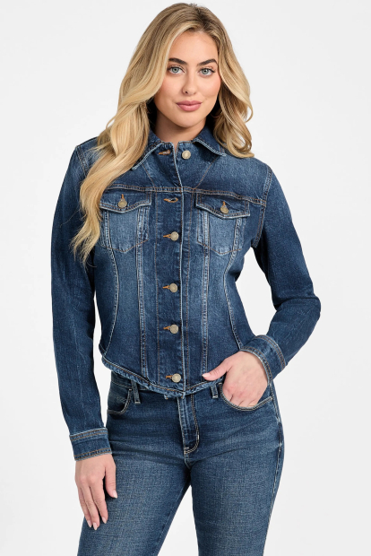 Женская джинсовая куртка Guess 1160145581 (Синий M)