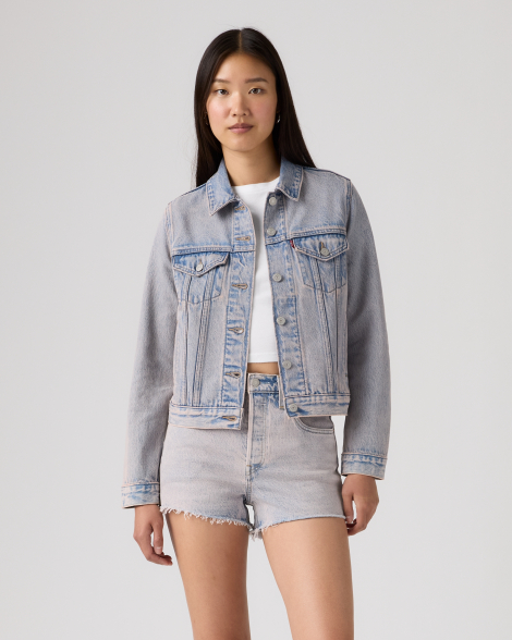Женская джинсовая куртка Levi's 1160256170 (Голубой XL)