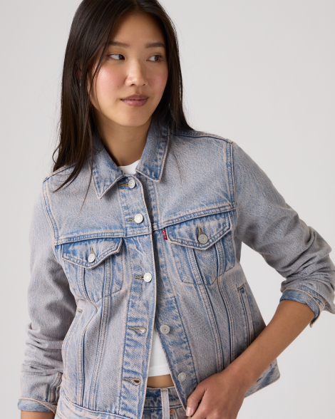Женская джинсовая куртка Levi's 1160256170 (Голубой XL)